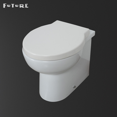عرض 380 مللي متر مستقبلي مثبت على الحائط مرة أخرى إلى الحائط Wc P Trap قطعة واحدة Commode