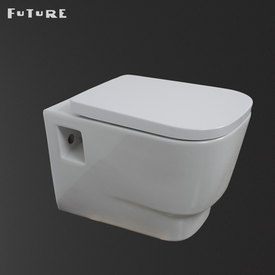 المدمجة 350mm واسعة جدار جبل مرحاض فندق WC Gravity Flushing