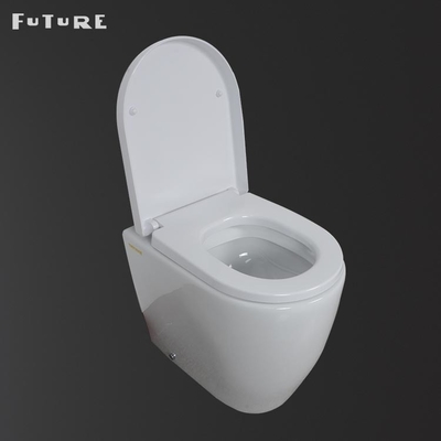ISO9001 مرحاض ذكي قطعة واحدة ايديال ستاندرد Btw Wc Pan 610 * 357 * 400MM