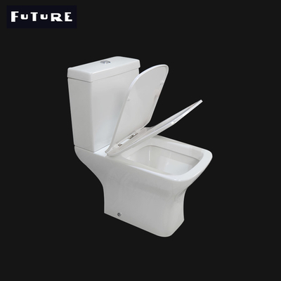 630 * 350 * 830mm ايديال ستاندرد مرحاض بدون شفة قريب من مرحاض P Trap
