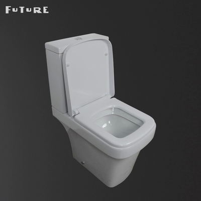 P Trap Mute Flushing Close حمام مزدوج مقرن مرحاض مثبت على الأرض مرحاض ISO9001