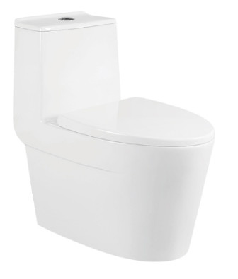 مرحاض فلبيني مضاد للبكتيريا S Trap Toilet Siphonic Wc Single Flush 4L